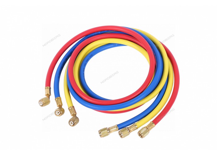 Шланги заправочные для фреона NORDBERG NFH180 (1,8 м / 3 шт.)