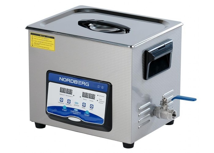 Ультразвуковая ванна NORDBERG NU100D с подогревом и дегазацией (10 л)