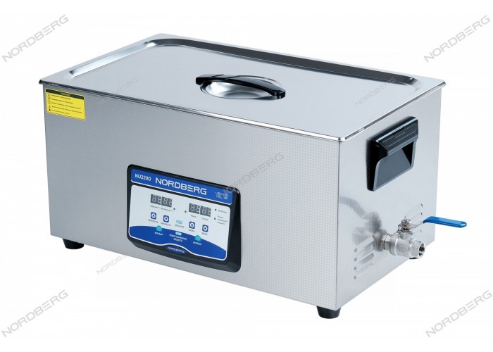 Ультразвуковая ванна NORDBERG NU220D с подогревом и дегазацией (22 л)