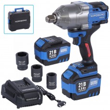 Аккумуляторный гайковерт NORDBERG NE806K-3/4 (3/4", 21В, 1500Нм)