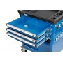 Тележка инструментальная NORDBERG T4N (3 выдвижных ящика + открытый отсек)