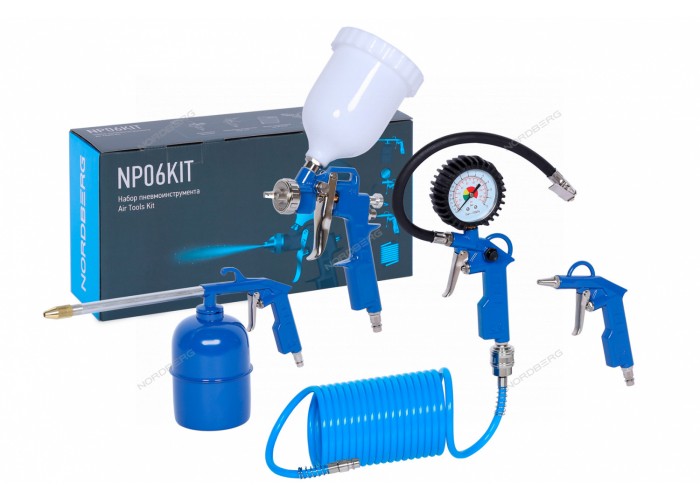 Набор пневмоинструмента NORDBERG NP06KIT (5 предметов)