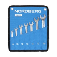 Набор ключей комбинированных NORDBERG на полотне (7 предметов)