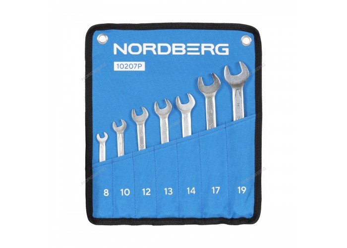 Набор ключей комбинированных NORDBERG на полотне (7 предметов)