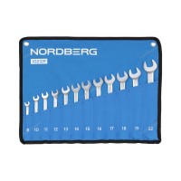 Набор ключей комбинированных NORDBERG на полотне (12 предметов)