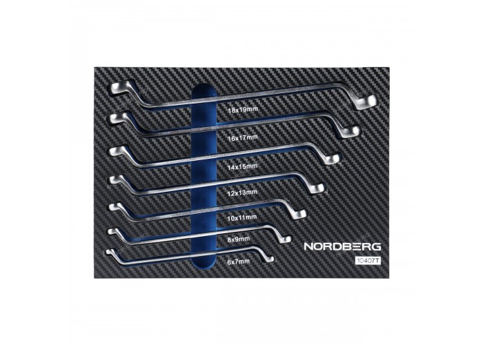 Набор ключей накидных NORDBERG в ложементе (7 предметов)