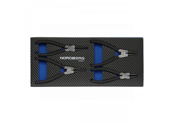 Набор съемников стопорных колец NORDBERG в ложементе (4 предмета)