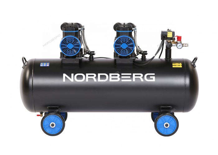 Компрессор поршневой безмасляный NORDBERG NCEO135/500 (220В, 135 л, 500 л/мин)