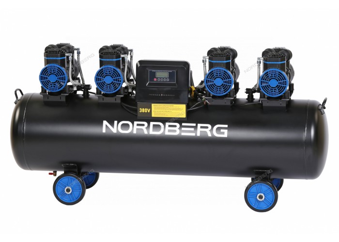 Компрессор поршневой безмасляный NORDBERG NCEO200/1000 (380В, 200 л, 1000 л/мин)