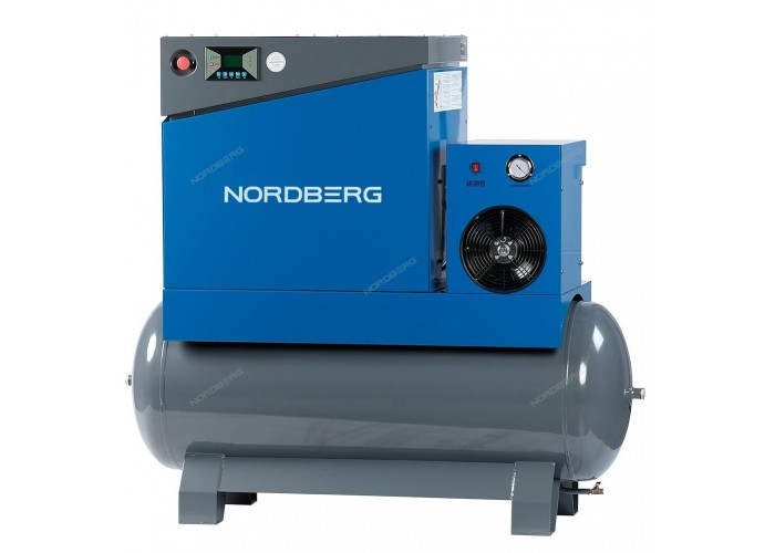 Компрессор винтовой NORDBERG NCA10RD (7,5 кВт, ресивер 350 л, 10 бар, 900 л/мин)