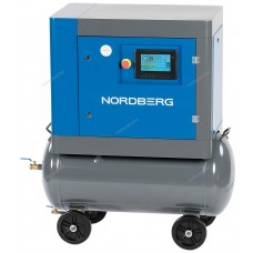 Компрессор винтовой NORDBERG NCA7.5R (4 кВт, ресивер 160 л, 10 бар, 510 л/мин)