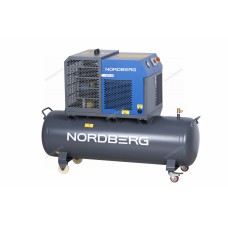 Компрессор винтовой NORDBERG NCF7,5R (5,5 кВт, ресивер 230 л, 10 бар, 660 л/мин)